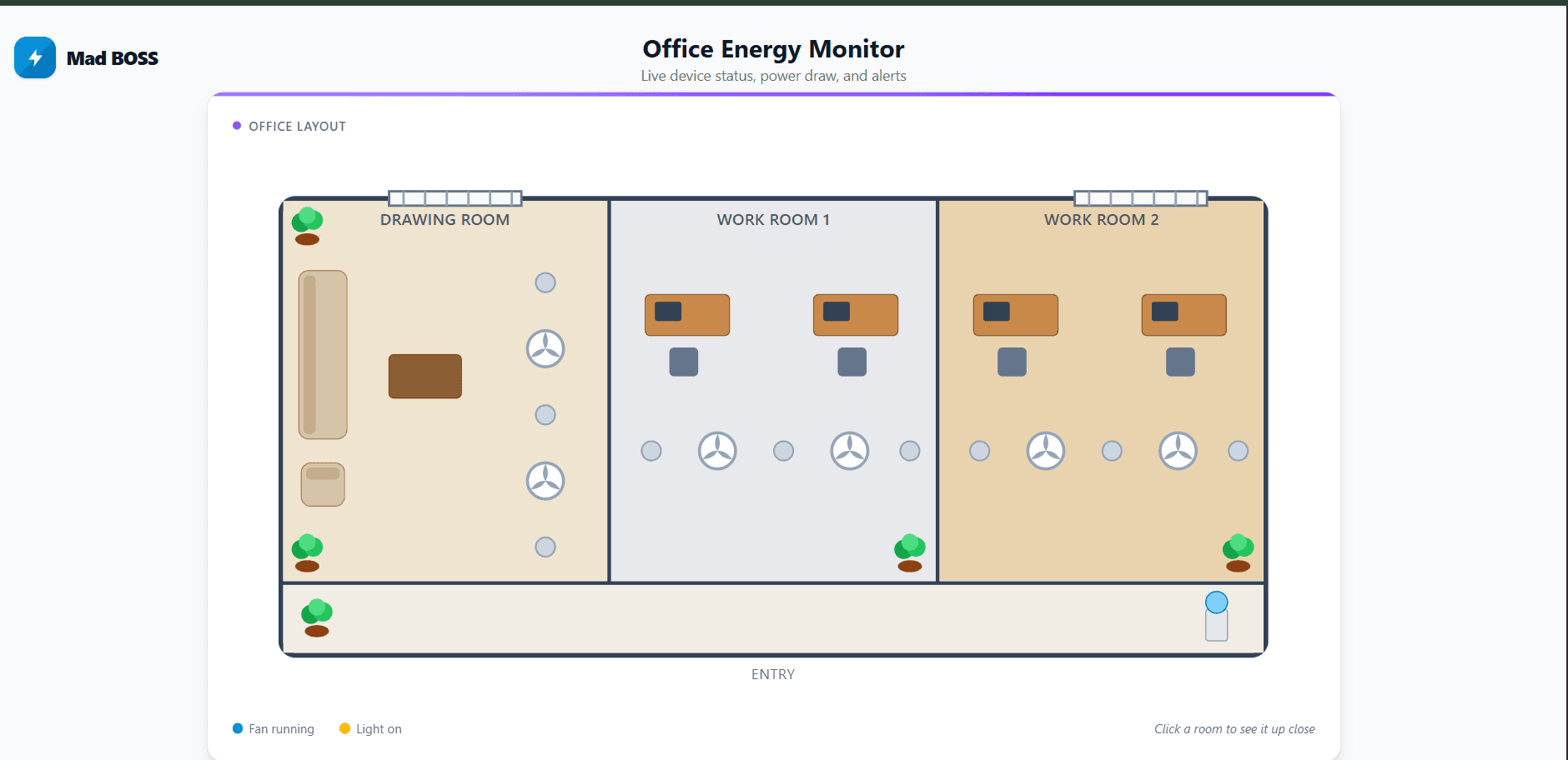 Office Energy Monitor — interface preview